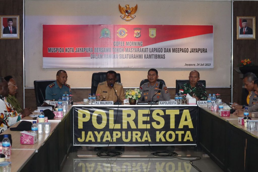 Jaga Kamtibmas, Kapolresta Jayapura Kota Gelar Pertemuan Dengan Tokoh Masyarakat