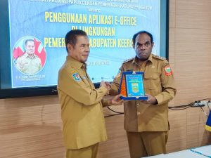 Jalin Kerjasama Dengan Pemprov Papua, Pemda Keerom Gunakan Aplikasi E – Office