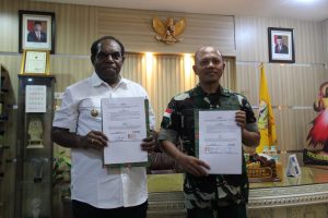 Pemda Keerom dan Kodim 1701/Jayapura Pusatkan Karya Bakti TNI Tahun Ini di Kampung Towe Hitam dan Towe Atas