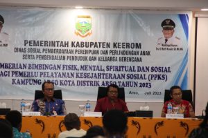 Pemkab Keerom Gelar Bimbingan Fisik, Mental Spiritual dan Sosial Bagi PPKS