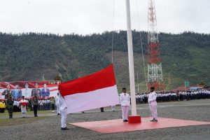 Peringatan HUT RI KE 78, Pemda Puncak Jaya Gelar Upacara Bendera