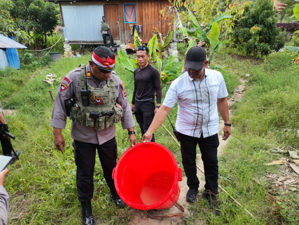 Polres Jayawijaya Amankan Tempat Pembuatan Ballo di Usilimo