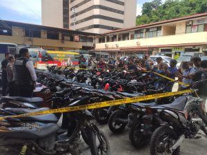 Hadiah HUT RI Ke – 78, Polresta Ungkap 34 Unit Motor Hasil Curanmor