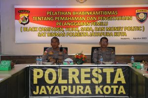 Wakapolresta Buka Pelatihan Bhabinkamtibmas Jajaran Sat Binmas Polresta Jayapura Kota