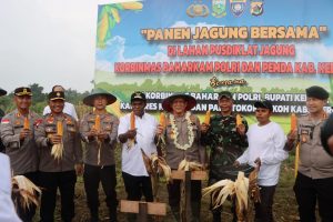 Kapolres Keerom Dampingi Kunjungan Kerja Kakorbinmas Baharkam Polri di Balai Pelatihan dan Pendidikan Jagung