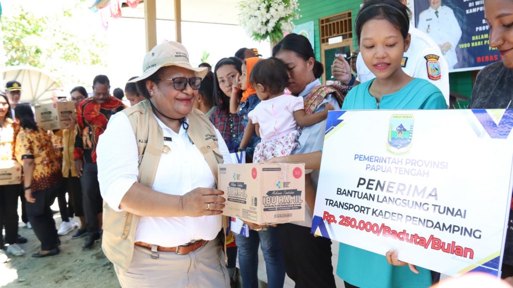 Pj Gubernur Papua Tengah Launching Gerak Cepat Atasi Stunting