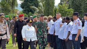 Ciptakan Pemilu Damai, Pemprov Papua Tengah Gelar Apel Gabungan Kesiapsigaan