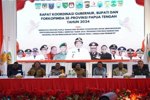 Bahas Persiapan Pemilu, Mama Pj Gubernur Kumpulkan Para Bupati Se Papua Tengah