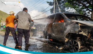 Satlantas Polres Jayapura Dalami Penyebab Kebakaran Mobil di Sentani