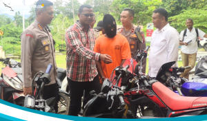 Penadah dan 18 Sepeda Motor Berhasil Diamankan, Akan Dibawa ke PNG