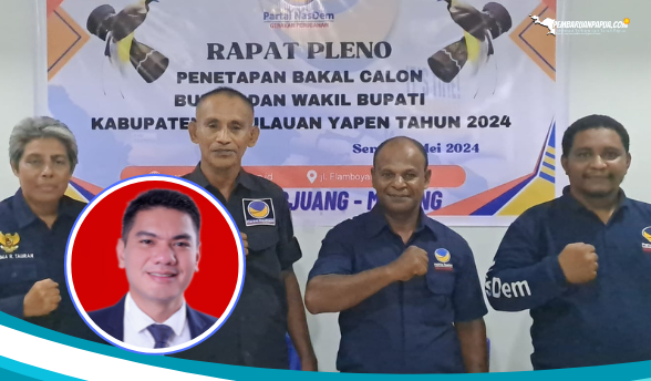 Partai Nasdem Kepulauan Yapen Resmi Dukung Figur Melenial Yulen Banua Maju ’01 Serui’