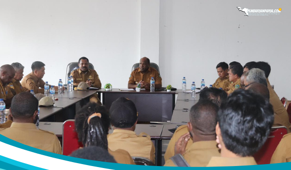 Tindaklanjut Rekomendasi KASN, Pj Bupati Nduga dan Seluruh Pejabat Eselon II,III & IV Gelar Rapat Bersama