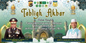 Jelang Pilkada, Polri Gelar Tabligh Akbar di Kota Jayapura