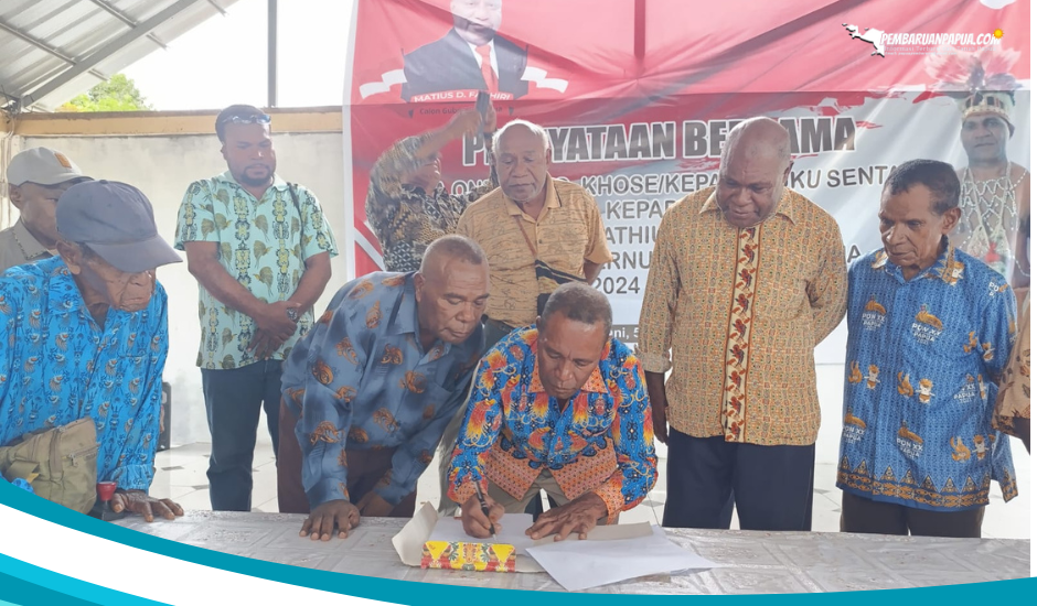 Mantapkan Langkah Menuju 01 Papua, MDF Didukung Puluhan Ondofolo dan Kepala Suku di Kabupaten Jayapura