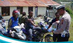 Satlantas Polres Puncak Jaya Gelar Sweeping Kenderaan, Kasat Lantas: Di Pedalaman Kenderaan Harus Tertib