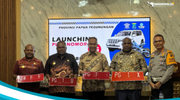 Plat Kenderaan Papua Pegunungan Resmi PG, Untuk Nduga Berakhiran X