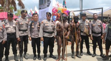 300 Personel Diturunkan Amankan Kampanye Akbar Paslon Gub dan Wagub Prov. Papua Selatan