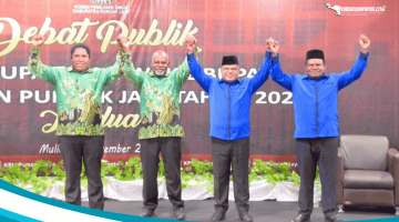 KPU Puncak Jaya Lakasanakan Debat Publik Ke-2 Calon Bupati dan Wakil Bupati Dengan Tema Pembangunan dan Memperkokoh NKRI