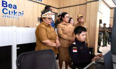 Wamendagri Ribka Haluk Tinjau PLBN Skouw, Dorong Peningkatan Layanan dan Interaksi Ekonomi Lintas Batas