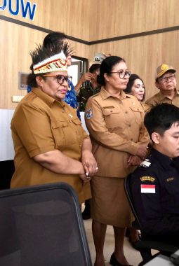 Wamendagri Ribka Haluk Tinjau PLBN Skouw, Dorong Peningkatan Layanan dan Interaksi Ekonomi Lintas Batas