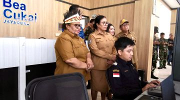 Wamendagri Ribka Haluk Tinjau PLBN Skouw, Dorong Peningkatan Layanan dan Interaksi Ekonomi Lintas Batas