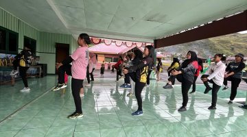 Persit KCK DIM 1714/PJ Gelar Senam Bersama, Bangun Kebersamaan dan Kebugaran