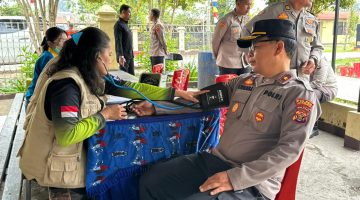 Polres Jayawijaya Gelar Donor Darah Serentak di HUT Humas Polri ke-74
